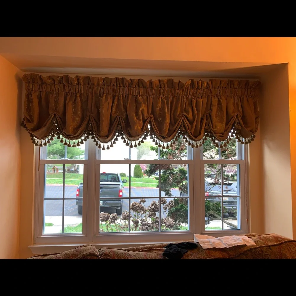 Hand made custom window treatment
